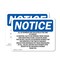 Signmission All Co-Payments Are Collected At The Time, 10 in W x Rectangle, Vinyl Decal OS-2PACK-NS-D-710-L-10090 - alternate 1